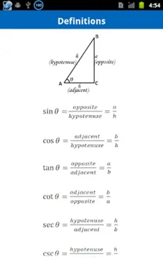 Trigonometry App android App screenshot 4